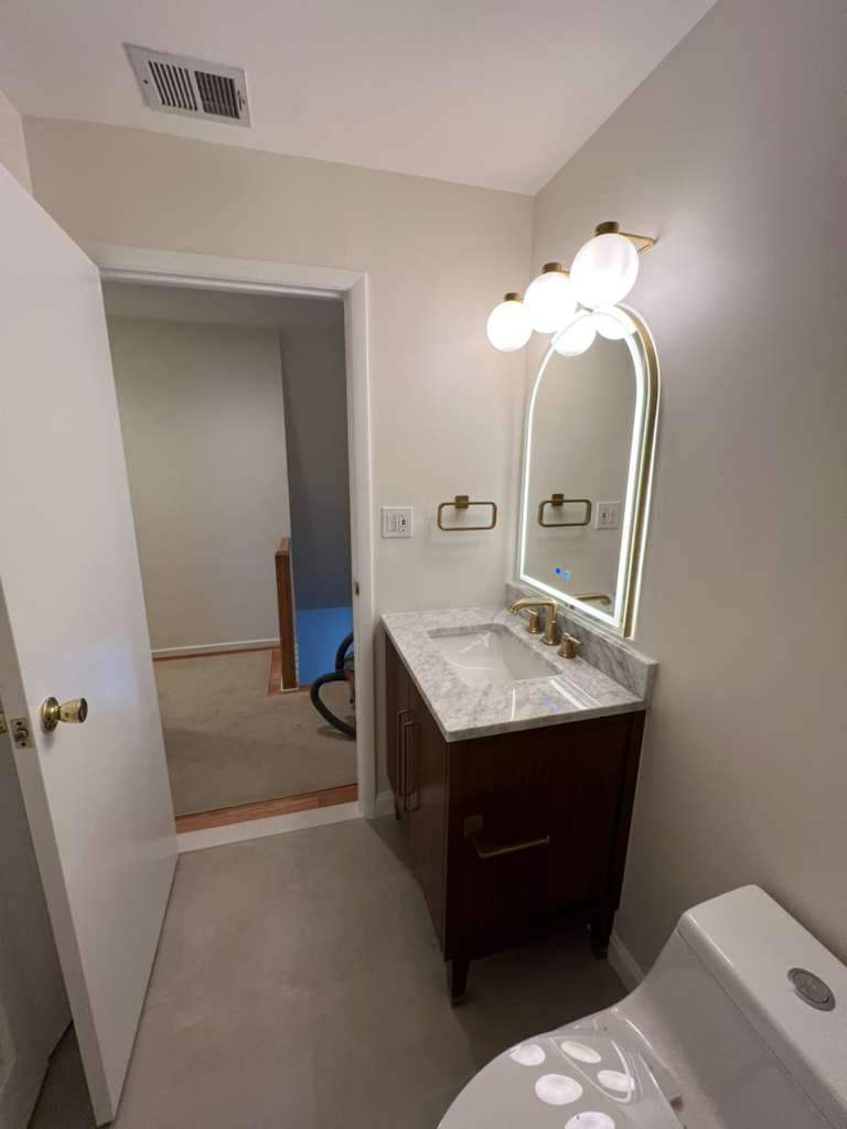 Gold Fixture Remodel in Bethesda